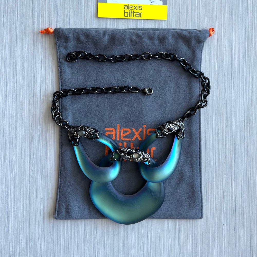 Alexis Bittar Iridescent Beetle Necklace